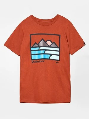 T-shirt z nadrukiem Quiksilver