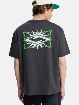 T-shirt z nadrukiem Quiksilver czarny