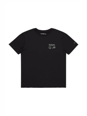T-shirt z nadrukiem Quiksilver antracytowy