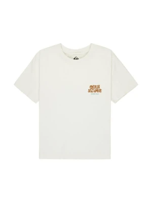 T-shirt z nadrukiem Quiksilver biały