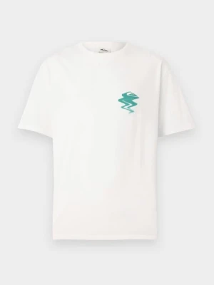 T-shirt z nadrukiem Quiksilver biały