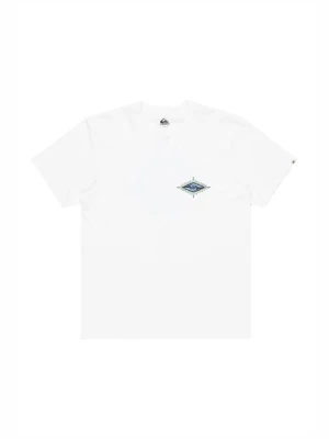 T-shirt z nadrukiem Quiksilver biały
