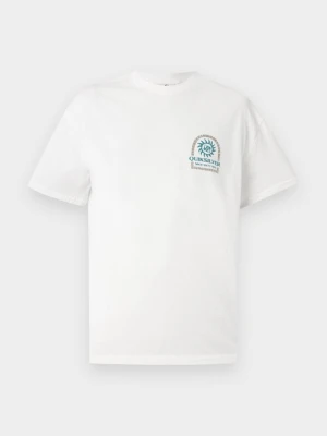 T-shirt z nadrukiem Quiksilver biały
