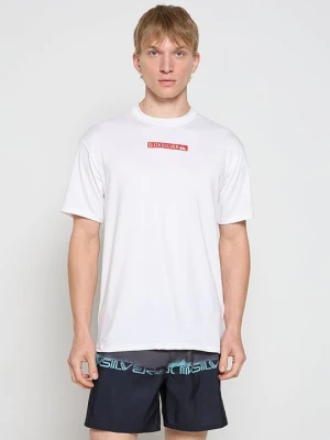 T-shirt z nadrukiem Quiksilver biały