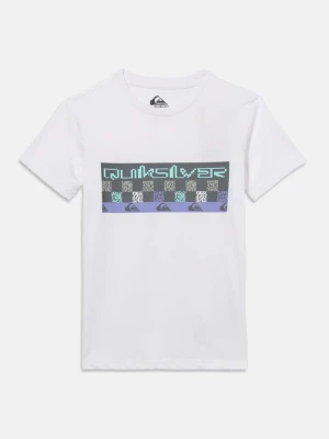T-shirt z nadrukiem Quiksilver biały