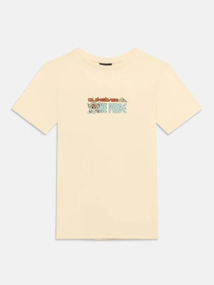 T-shirt z nadrukiem Quiksilver biały