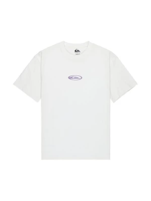 T-shirt z nadrukiem Quiksilver biały