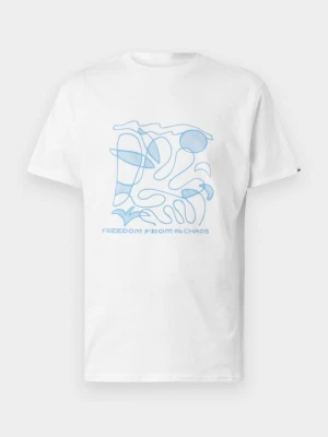 T-shirt z nadrukiem Quiksilver biały