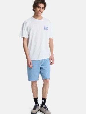 T-shirt z nadrukiem Quiksilver biały