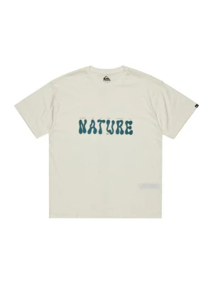 T-shirt z nadrukiem Quiksilver biały