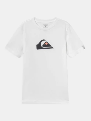T-shirt z nadrukiem Quiksilver biały