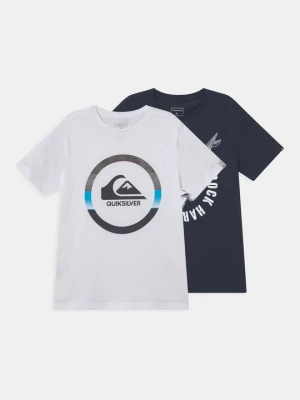 T-shirt z nadrukiem Quiksilver biały