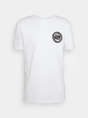 T-shirt z nadrukiem Quiksilver biały