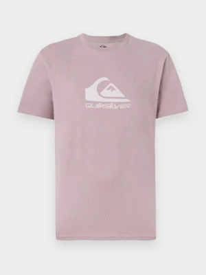 T-shirt z nadrukiem Quiksilver ciemnofioletowy