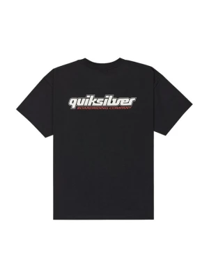 T-shirt z nadrukiem Quiksilver czarny