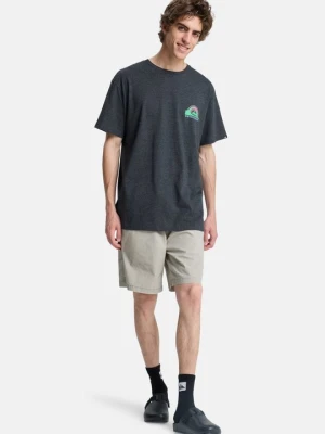 T-shirt z nadrukiem Quiksilver czarny