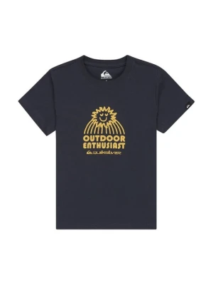 T-shirt z nadrukiem Quiksilver czarny