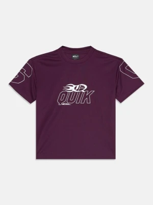 T-shirt z nadrukiem Quiksilver fioletowy