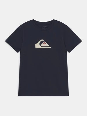 T-shirt z nadrukiem Quiksilver granatowy