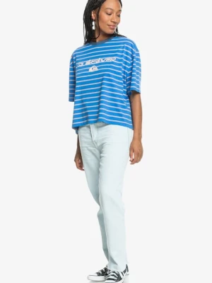 T-shirt z nadrukiem Quiksilver granatowy