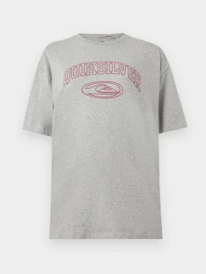 T-shirt z nadrukiem Quiksilver jasnoszary