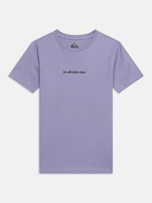 T-shirt z nadrukiem Quiksilver liliowy