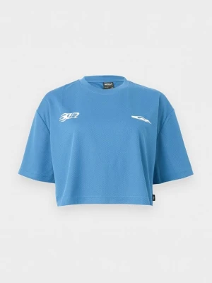 T-shirt z nadrukiem Quiksilver niebieski