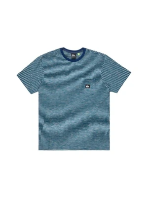 T-shirt z nadrukiem Quiksilver niebieski