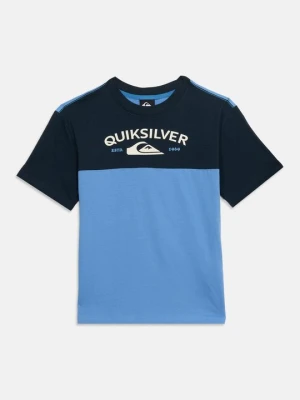 T-shirt z nadrukiem Quiksilver niebieski