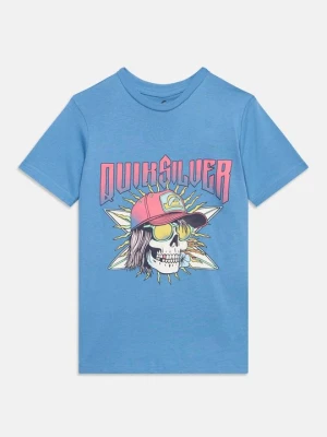 T-shirt z nadrukiem Quiksilver niebieski