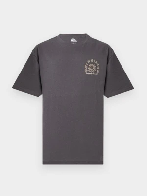 T-shirt z nadrukiem Quiksilver szary