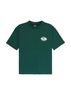 T-shirt z nadrukiem Quiksilver turkusowy