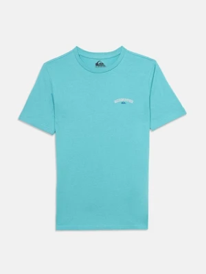 T-shirt z nadrukiem Quiksilver turkusowy