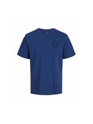 T-shirt z nadrukiem R.D.D. ROYAL DENIM DIVISION granatowy