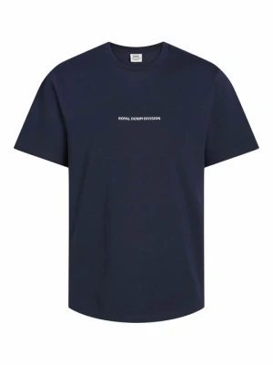 T-shirt z nadrukiem R.D.D. ROYAL DENIM DIVISION granatowy
