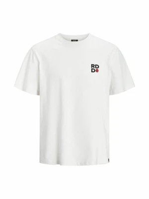 T-shirt z nadrukiem R.D.D. ROYAL DENIM DIVISION mleczny