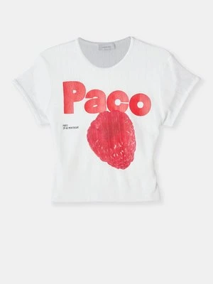 T-shirt z nadrukiem Rabanne