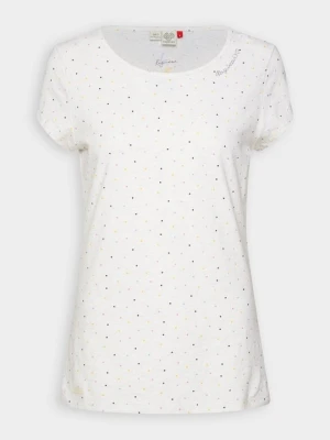 T-shirt z nadrukiem Ragwear biały