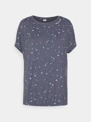 T-shirt z nadrukiem Ragwear granatowy
