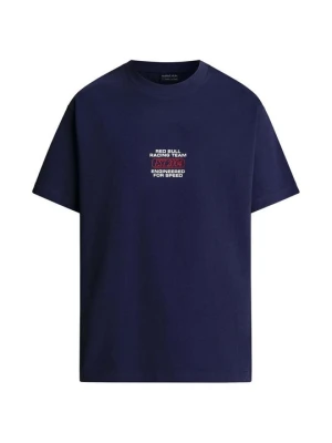 T-shirt z nadrukiem Red Bull granatowy