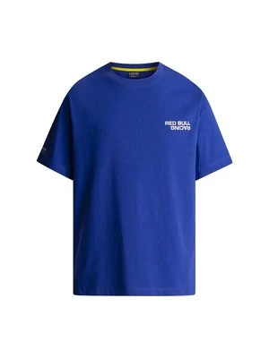 T-shirt z nadrukiem Red Bull granatowy