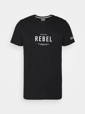 T-shirt z nadrukiem Redefined Rebel czarny