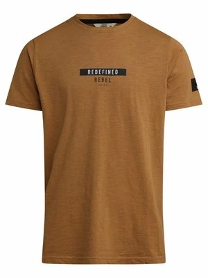 T-shirt z nadrukiem Redefined Rebel miedziany
