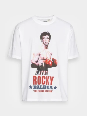 T-shirt z nadrukiem Redefined Rebel biały