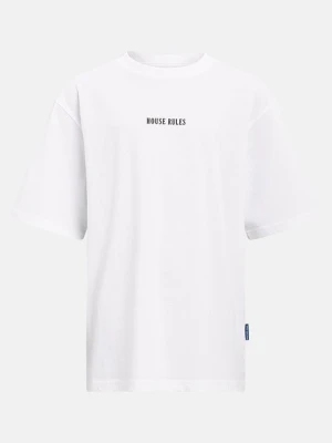T-shirt z nadrukiem Redefined Rebel biały