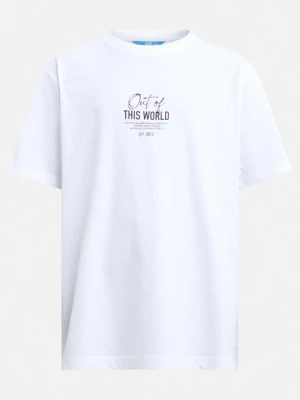 T-shirt z nadrukiem Redefined Rebel biały