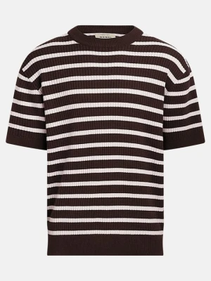 T-shirt z nadrukiem Redefined Rebel brązowy