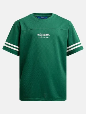 T-shirt z nadrukiem Redefined Rebel butelkowa zieleń
