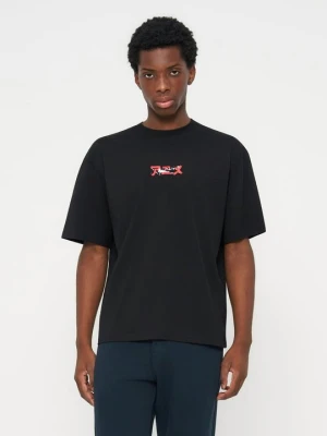 T-shirt z nadrukiem Redefined Rebel czarny