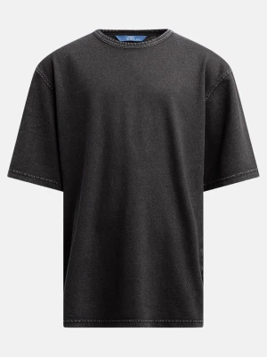 T-shirt z nadrukiem Redefined Rebel czarny melanż